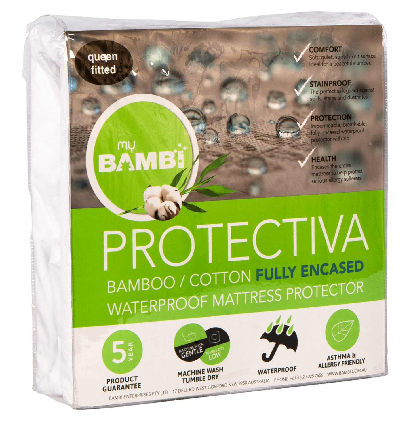 Protectiva Fully Encassed Waterproof Mattress Protector