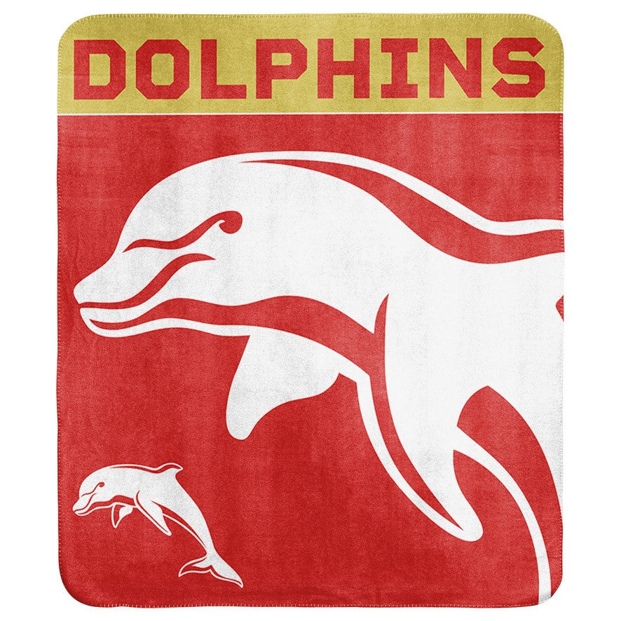 Redcliffe Dolphins Polar Fleece Throw