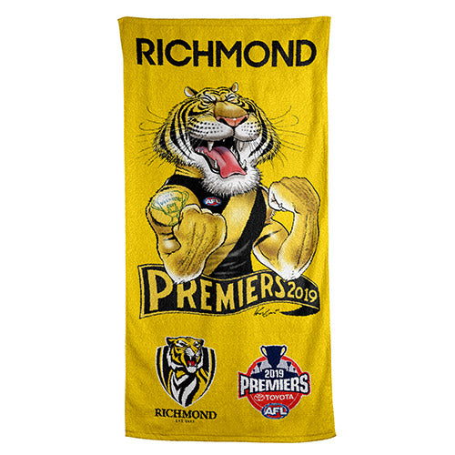 Richmond Tigers Premiers Kids Beach Towel