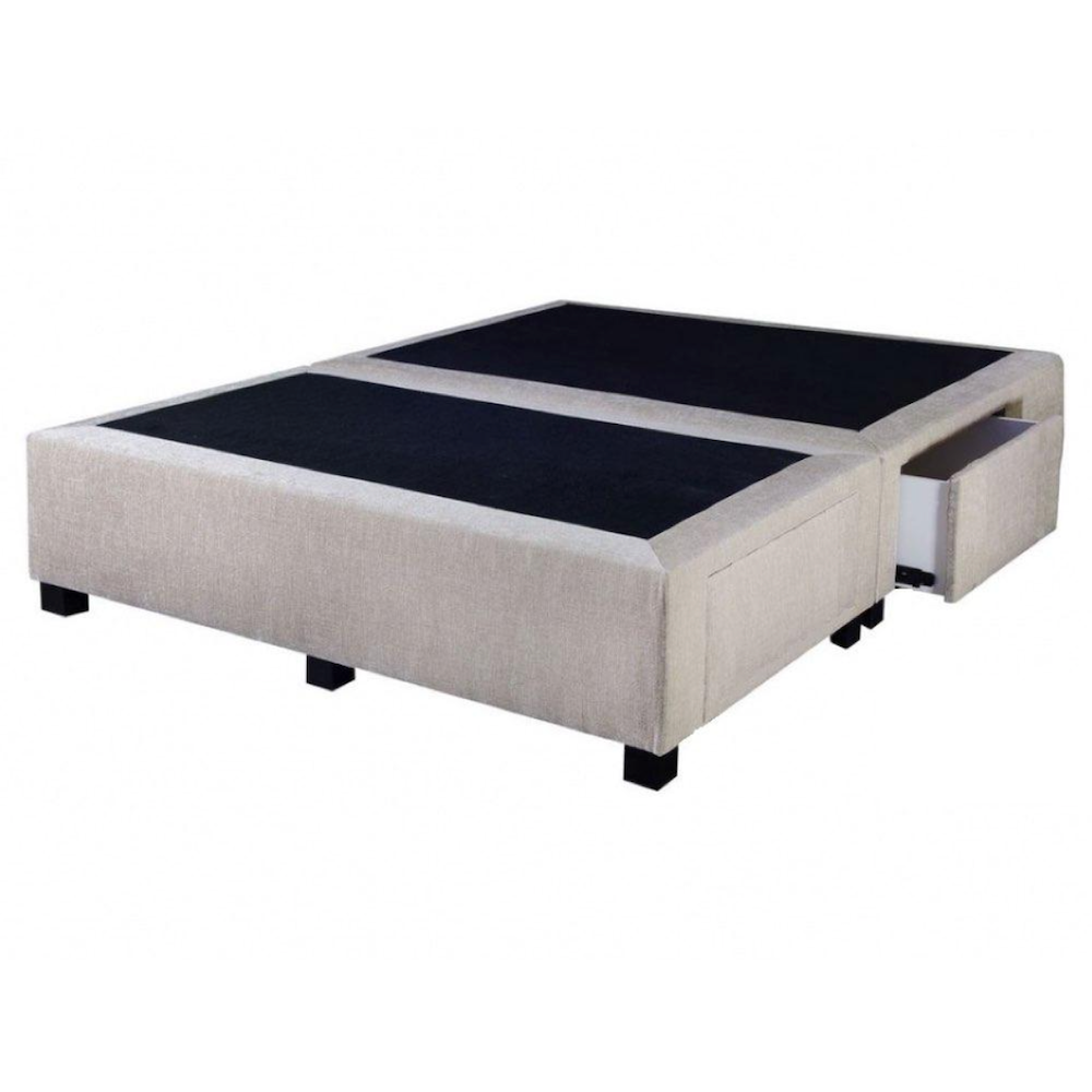 Premium Upholstered Ensemble Base With 2 Drawers - thebedroom.com.au