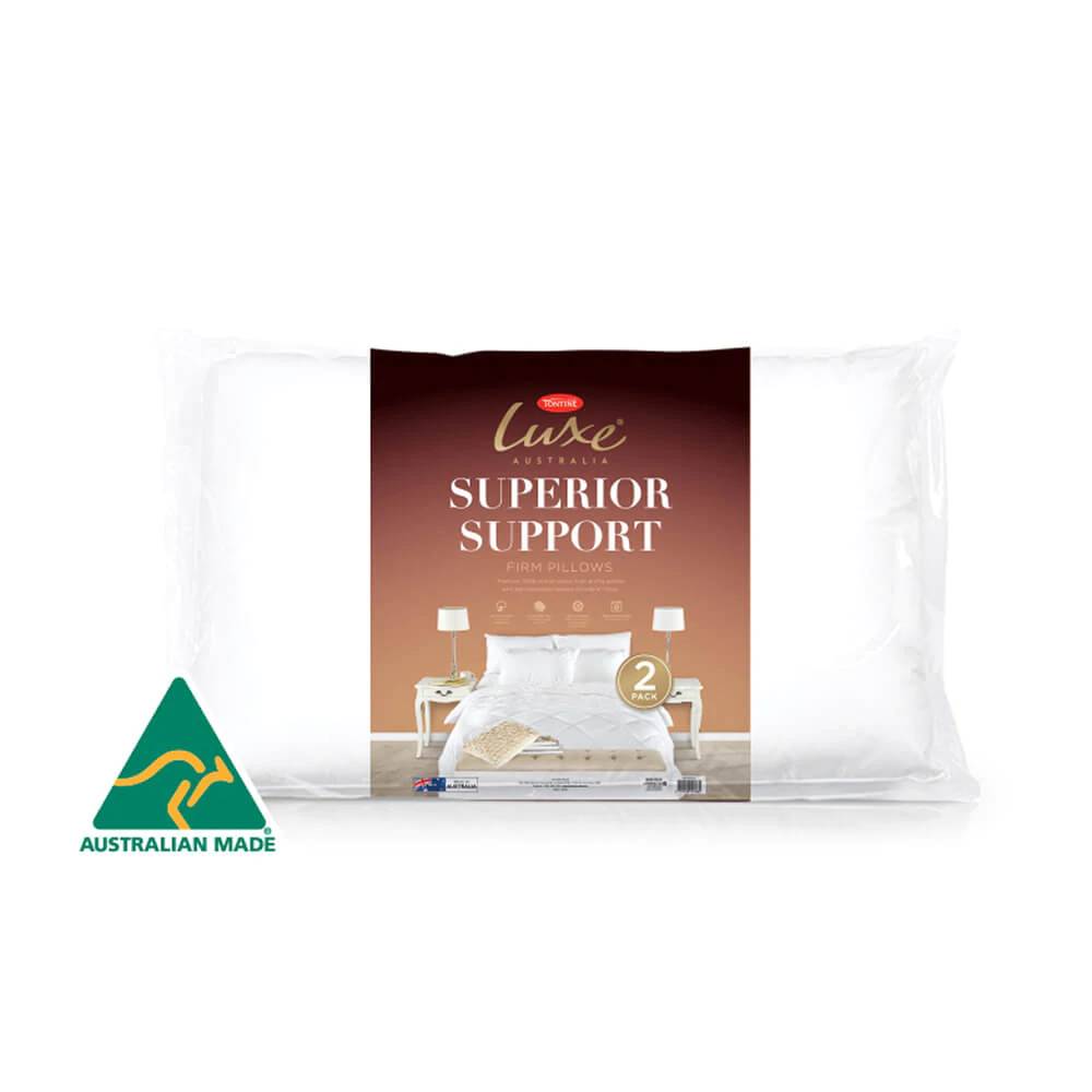 Tontine Luxe Superior Support High & Firm Pillow 2 Pack
