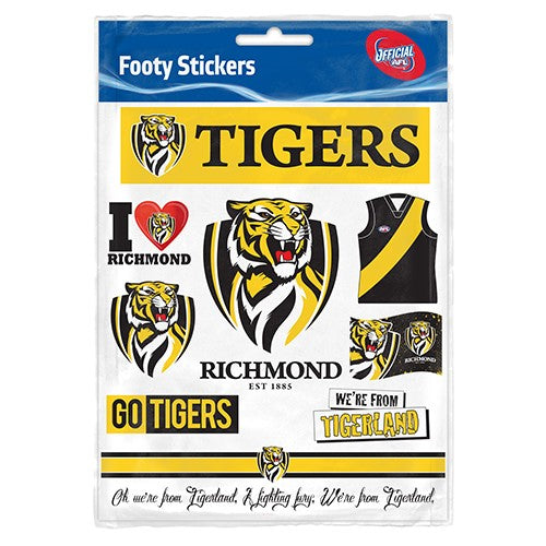 Richmond Tigers Sticker Sheet