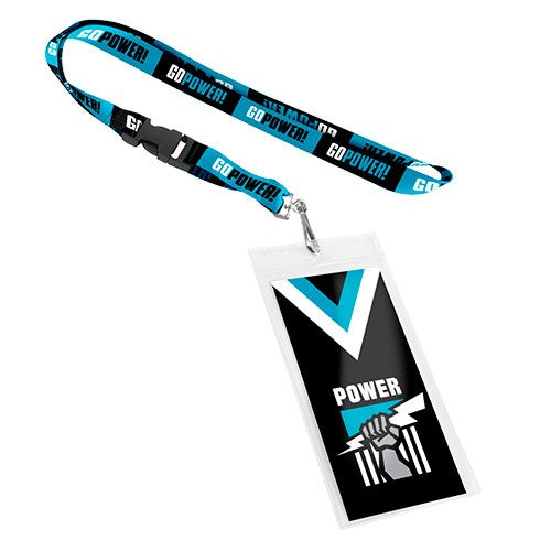 Port Adelaide Power Lanyard With Pocket