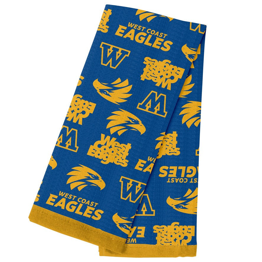 West Coast Eagles Tea Towel
