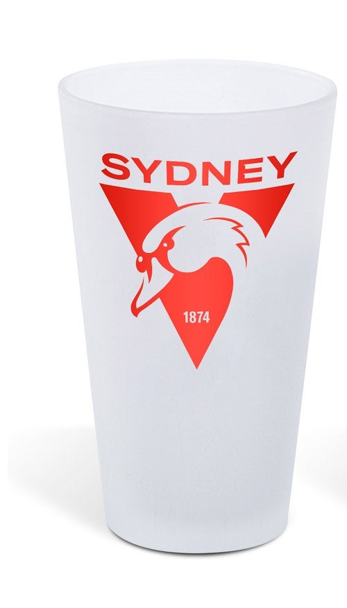 Sydney Swans Frosted Glass