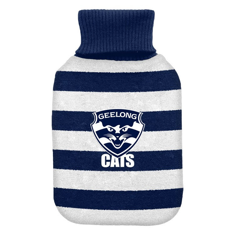 Geelong Cats Hot Water Bottle Cover with 1.8ltr Hot Water Bottle
