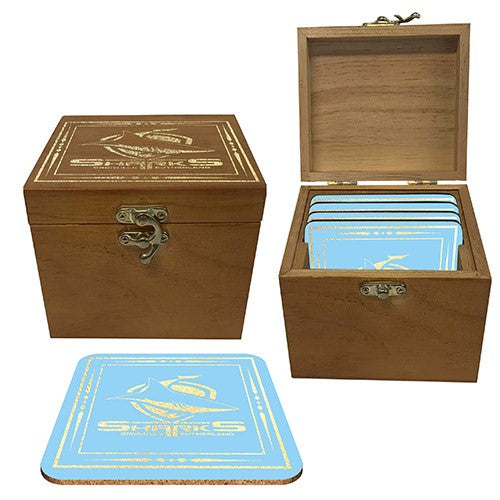 Cronulla Sharks Pack Of 4 Cork Coasters In Collector Box