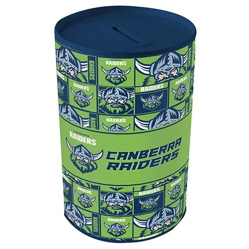 Canberra Raiders Tin Money Box