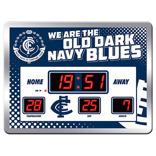 Carlton Blues Scoreboard Clock