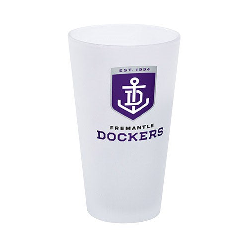 Fremantle Dockers Frosted Glass