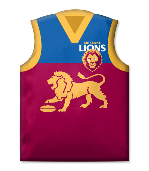 AFL Brisbane Lions Guernsey Shaped Cushion - Image