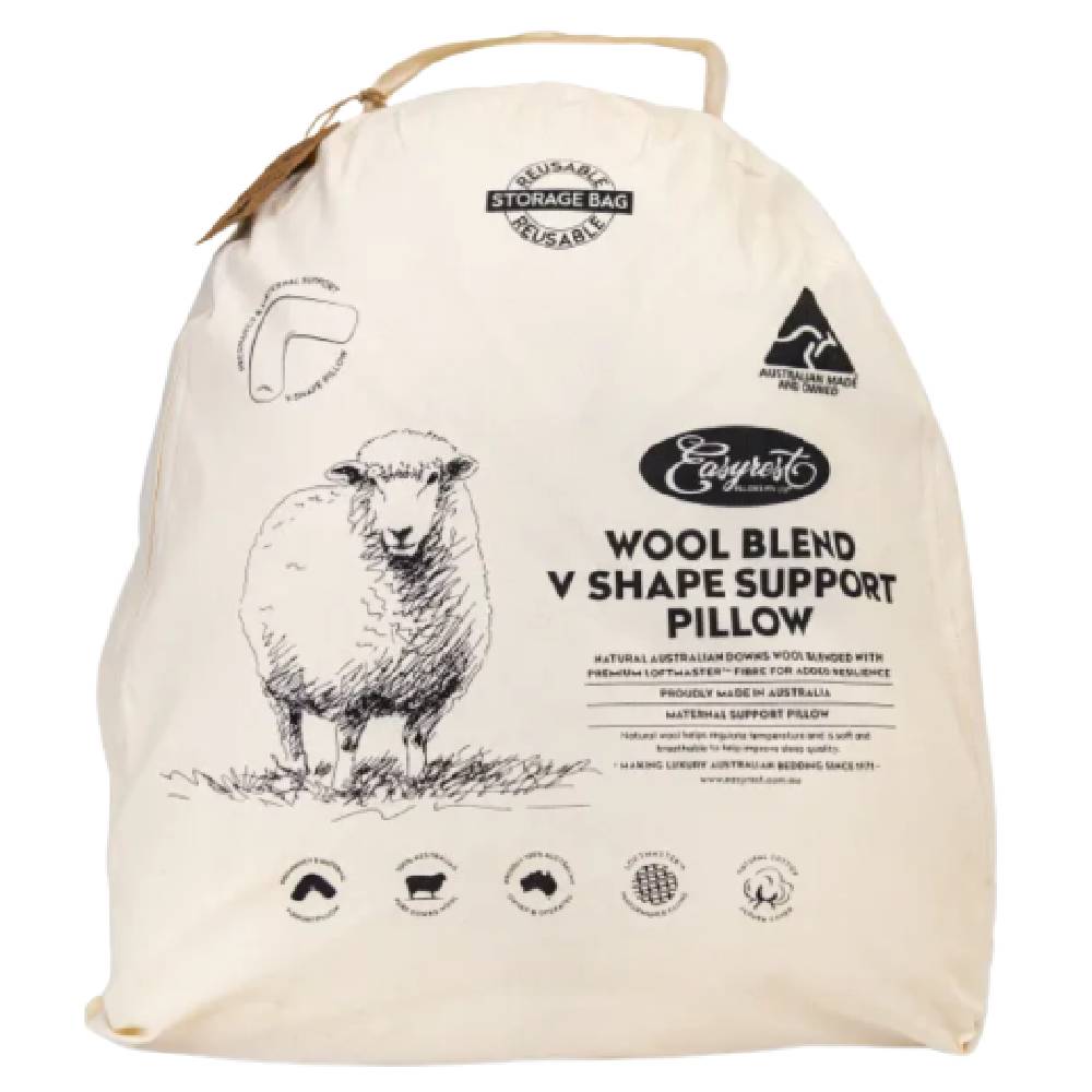Luxury Wool Blend V-Shape Pillow
