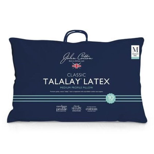 John Cotton Classic Medium Profile Talalay™ Latex Pillow