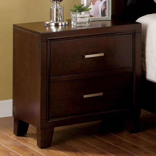 Enrico Bedside Table - Brown Cherry