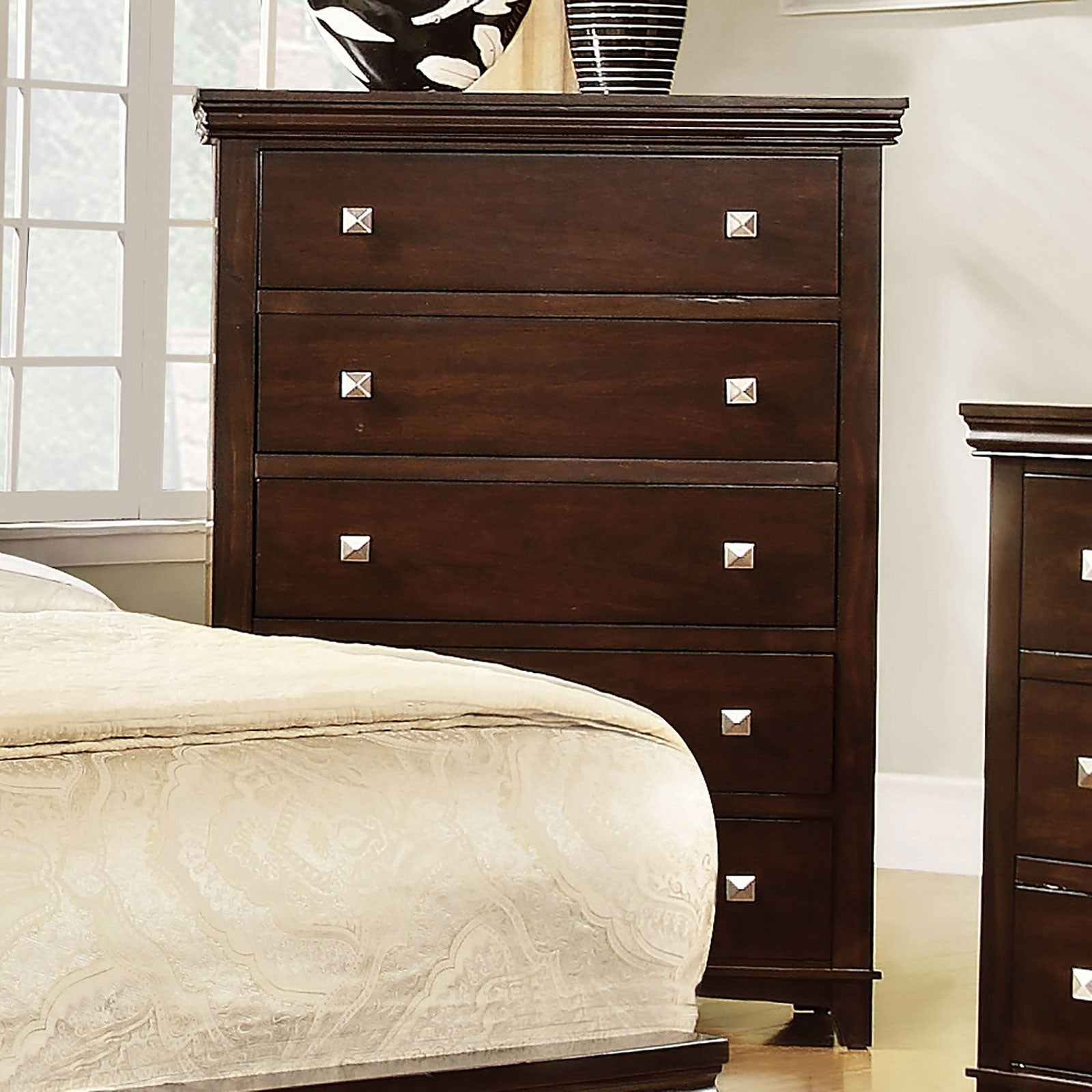 Spruce Chest Of Drawers - Brown Cherry