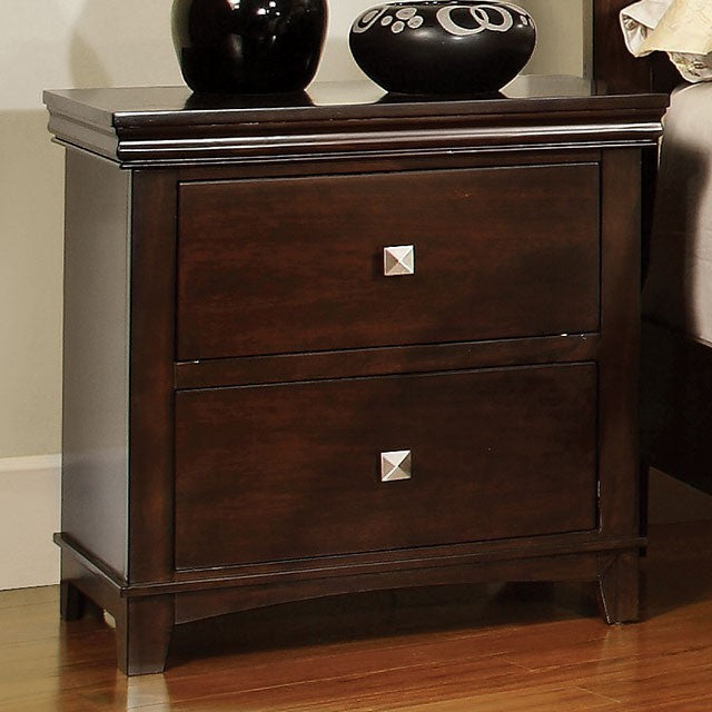 Spruce Bedside Table - Brown Cherry