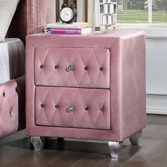 Zohar Bedside Table - Pink