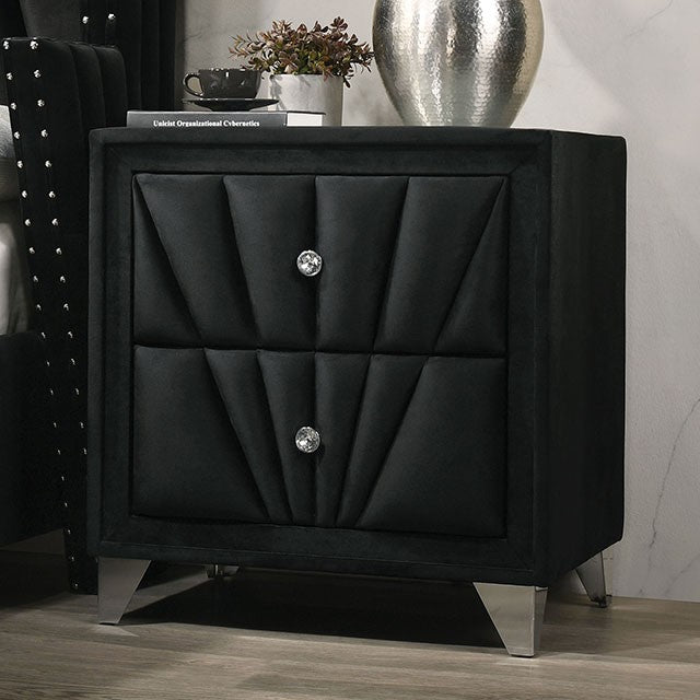 Carissa Bedside Table - Black