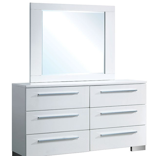 Clementine Dressing Table - Glossy White