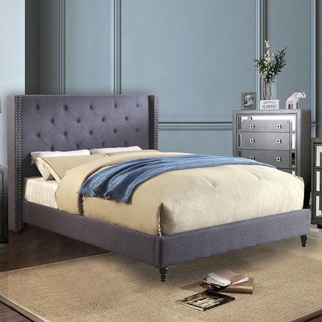 Anabelle Upholstered Bed Frame - Blue