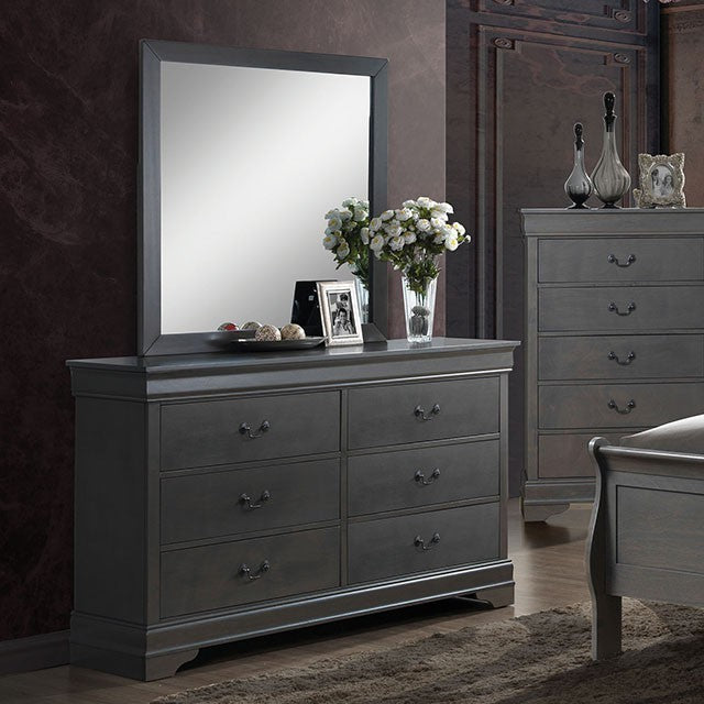 Louis Philippe Dressing Table - Grey