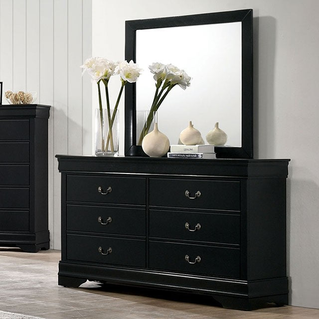 Louis Philippe Dressing Table - Black