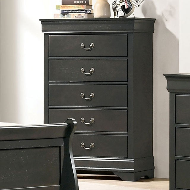 Louis Philippe Chest Of Drawers - Grey