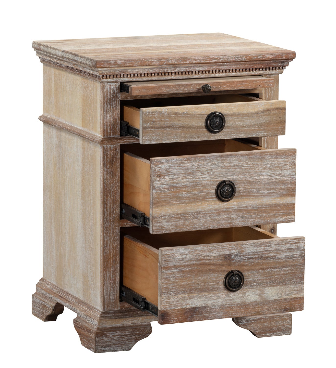Ibiza 3 Drawer Bedside Table