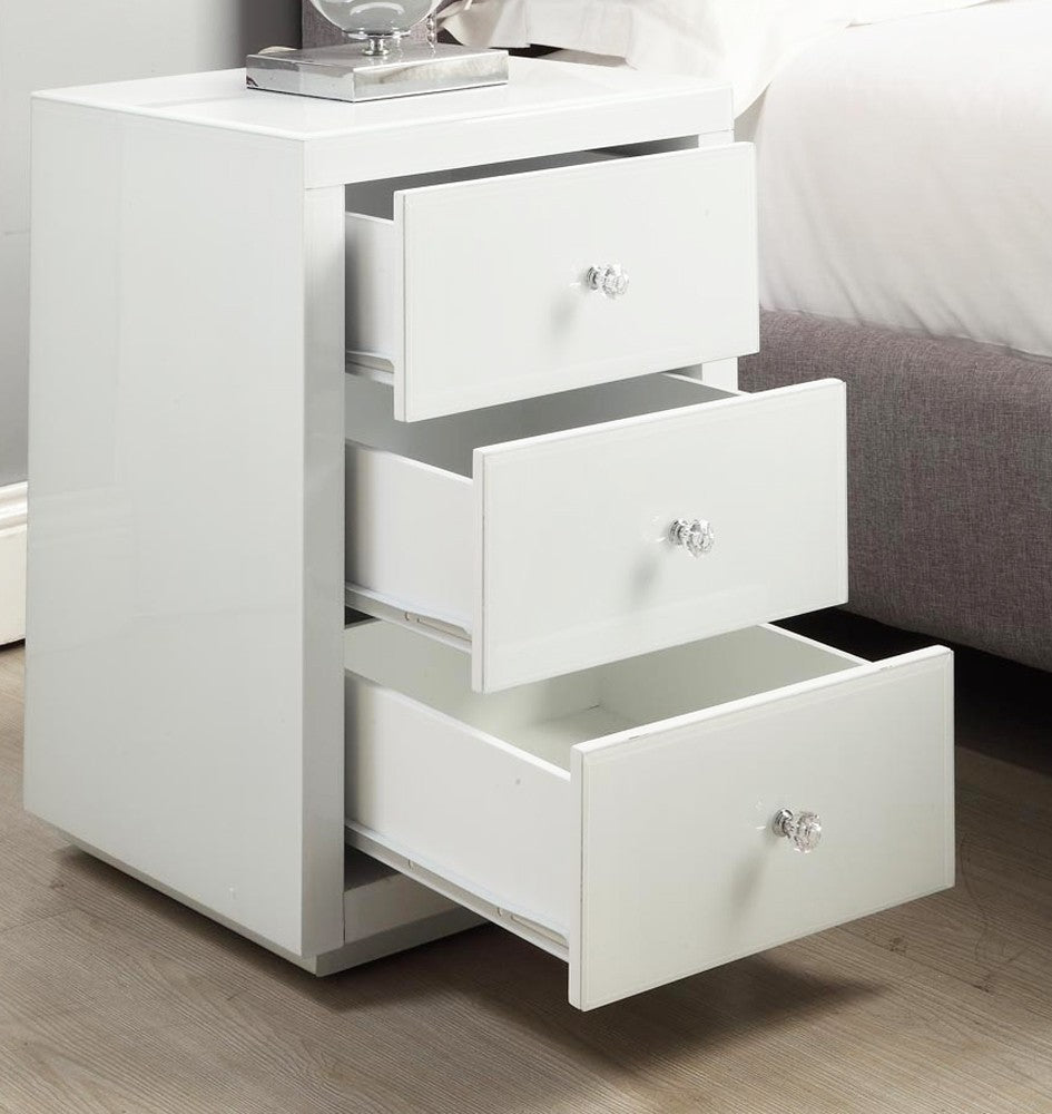 Venice Bedside Table in White