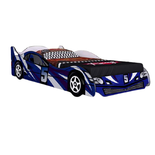No.5 Special Racing Car Bed - Blue