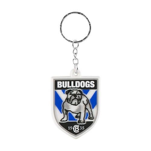 Canterbury Bulldogs Rubber Logo Keyring