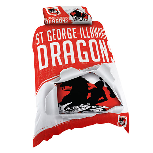 St George Illawarra Dragons Quilt Cover