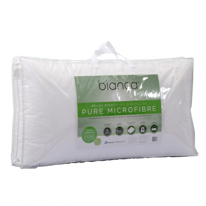 Relax Right Pure Microfibre King Size Pillow