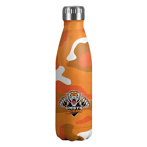 Wests Tigers S/Steel Wrap Bottle